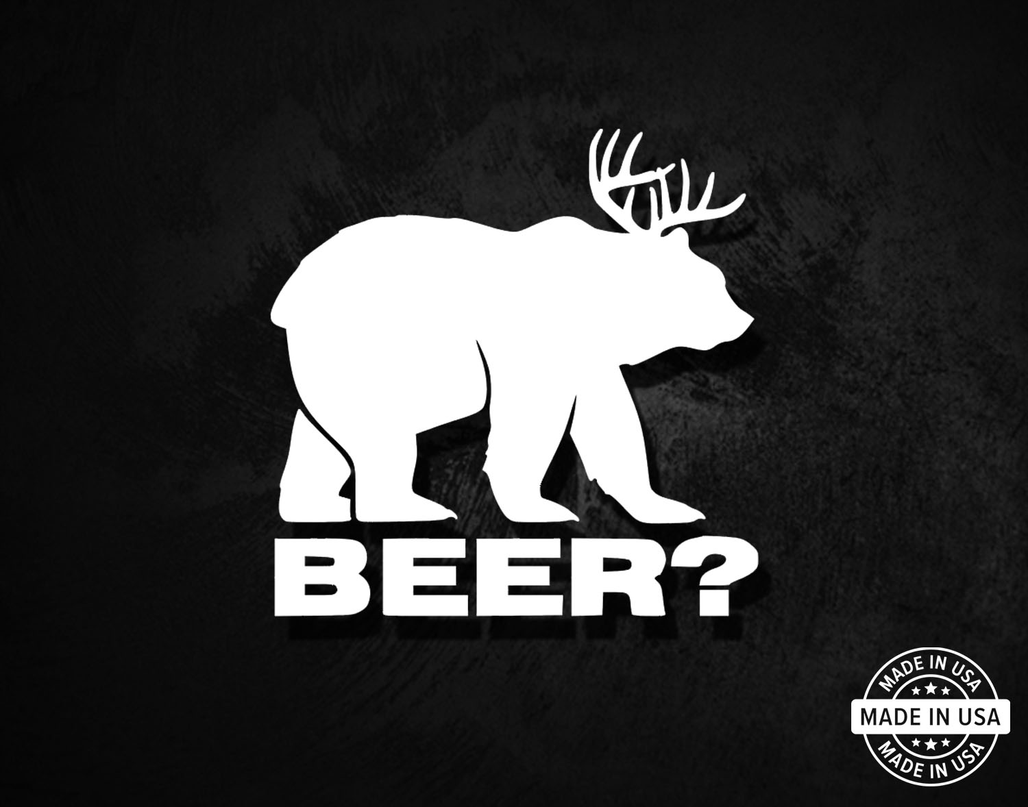 Beer Bear Decal – American Die-Cut Decals