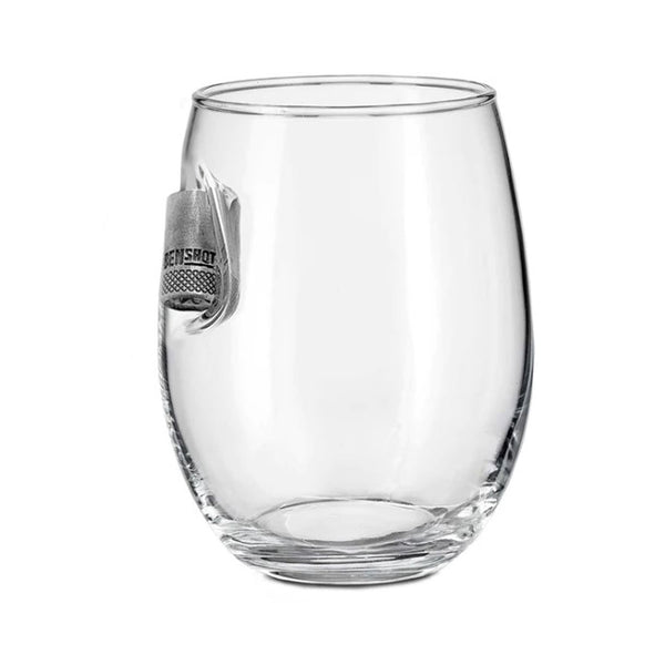 BenShot - 10mm Socket Wine Glass - 15oz - American Die-Cut Decals